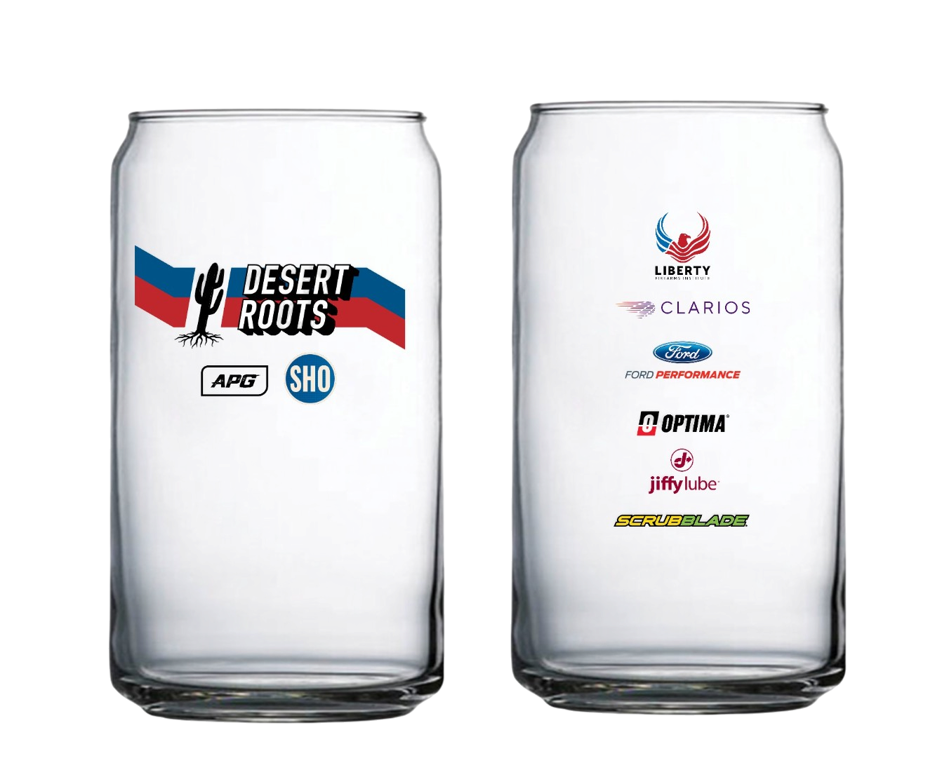 Desert Roots 16oz Glass Soda Can